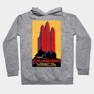 Vintage Travel Poster South Africa Johannisburg Hoodie